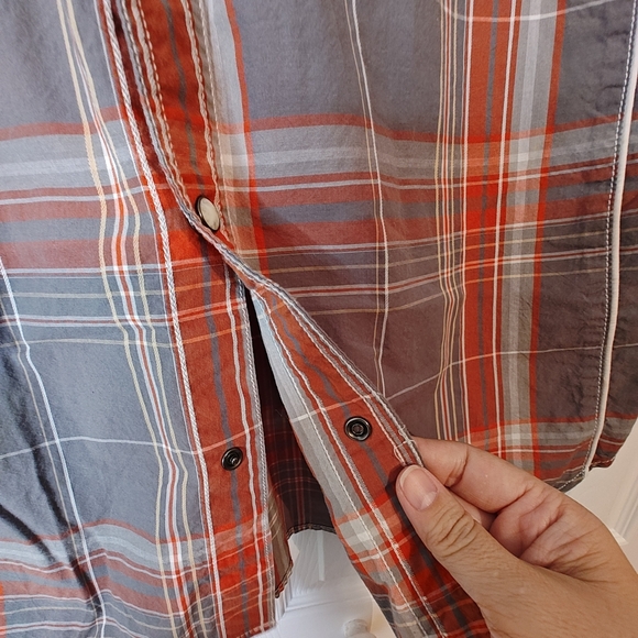 Men’s Harley Davidson Pearl Snap Shirt Sz L EUC Garage Mechanic Embroidered - Picture 8 of 8